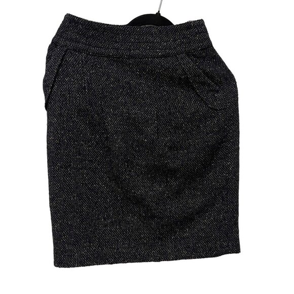 Women CABI Boss Casual Skirt Black Gray Plaid Size 4 Pre-Owned - Picture 9 of 11